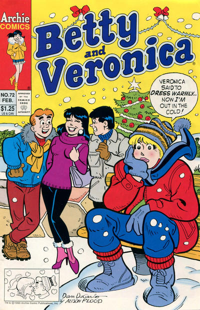Cover for Betty and Veronica (Archie, 1987 series) #72 [Direct]