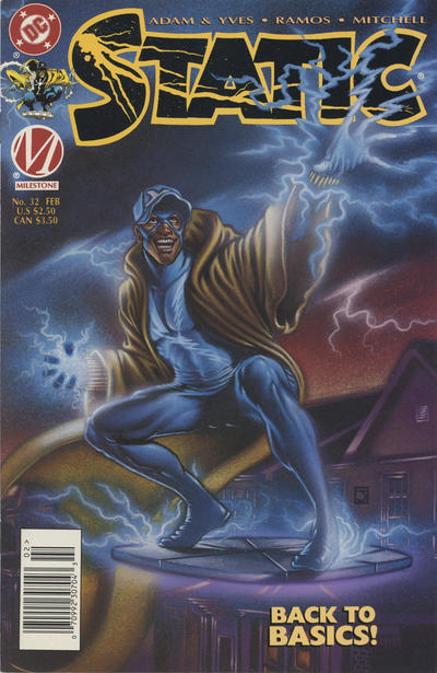 Cover for Static (DC, 1993 series) #32 [Newsstand]