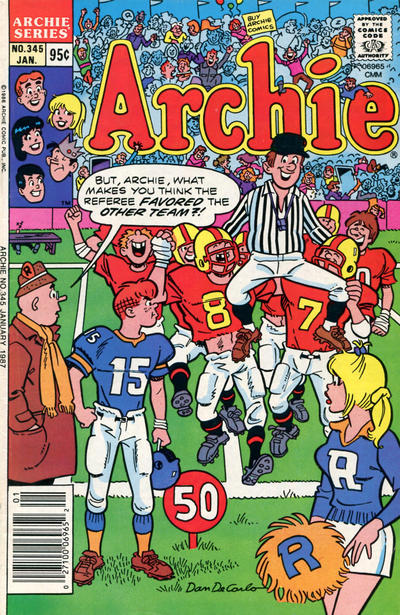 Cover for Archie (Archie, 1959 series) #345 [Canadian]