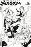 Cover Thumbnail for Swords of Sorrow (2015 series) #5 [Cover E Retailer Incentive Black and White Lupacchino]