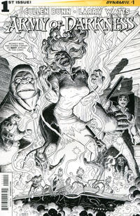 Cover Thumbnail for Army of Darkness (Dynamite Entertainment, 2014 series) #1 [Cover K Arthur Adams Black and White Variant]