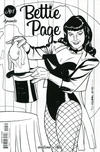 Cover for Bettie Page (Dynamite Entertainment, 2018 series) #1 [Cover G Black and White David Williams]