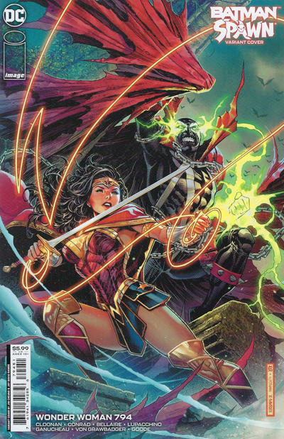 Cover for Wonder Woman (DC, 2016 series) #794 [Jim Cheung Spawn Cardstock Variant Cover]