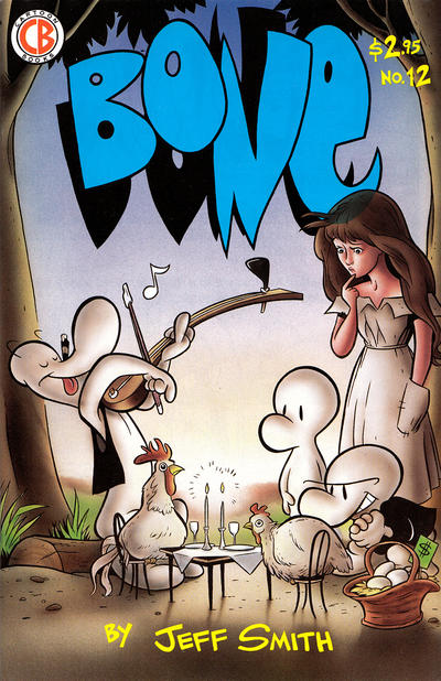 Cover for Bone (Cartoon Books, 1991 series) #12 [2nd Printing]