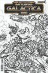 Cover Thumbnail for Steampunk Battlestar Galactica 1880 (2014 series) #1 [Davila B&W Incentive Cover]