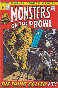 Cover for Monsters on the Prowl (Marvel, 1971 series) #15 [British]