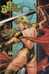 Cover for Lady Pendragon (Image, 1999 series) #2 [DF Gold Foil Brandon Peterson cover]