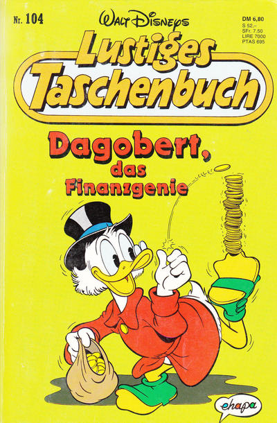 Cover for Lustiges Taschenbuch (Egmont Ehapa, 1967 series) #104 - Dagobert, das Finanzgenie [6,80 DM]