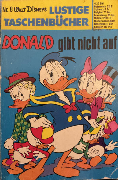Cover for Lustiges Taschenbuch (Egmont Ehapa, 1967 series) #8 - Donald gibt nicht auf [4,20 DM]