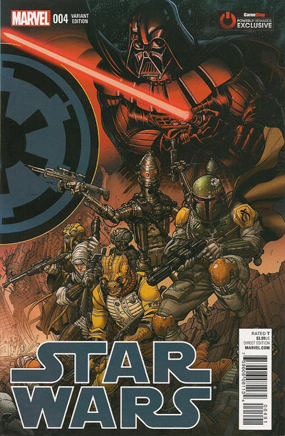 Cover for Star Wars (Marvel, 2015 series) #4 [Gamestop Exclusive Nick Bradshaw Empire Connecting Variant]
