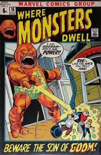 Cover for Where Monsters Dwell (Marvel, 1970 series) #16 [British]