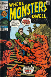 Cover for Where Monsters Dwell (Marvel, 1970 series) #8 [British]