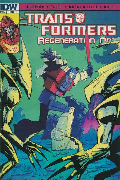 Cover for Transformers: Regeneration One (IDW, 2012 series) #97 [Cover RI - Incentive Geoff Senior Variant]