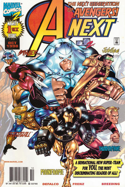 Cover for A-Next (Marvel, 1998 series) #1 [Newsstand]