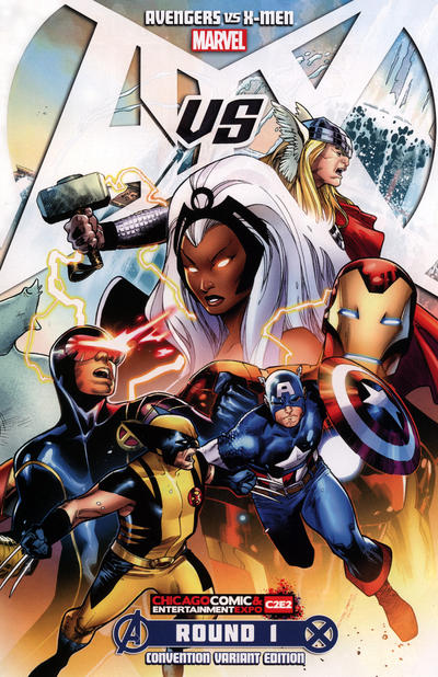 Cover for Avengers vs. X-Men (Marvel, 2012 series) #1 [C2E2 Variant by Olivier Coipel]