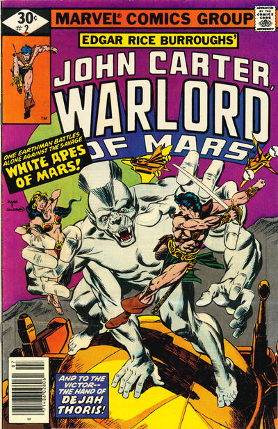Cover for John Carter Warlord of Mars (Marvel, 1977 series) #2 [Whitman]