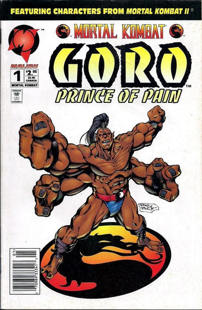 Cover for Mortal Kombat: Goro, Prince of Pain (Malibu, 1994 series) #1 [Newsstand Variant]