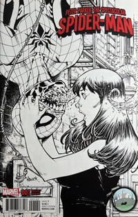 Cover Thumbnail for Peter Parker: The Spectacular Spider-Man (Marvel, 2017 series) #1 [Variant Edition - 2017 NYCC Exclusive - Todd Nauck Black and White Cover]
