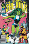 Cover for The Sensational She-Hulk (Marvel, 1989 series) #12 [Newsstand]