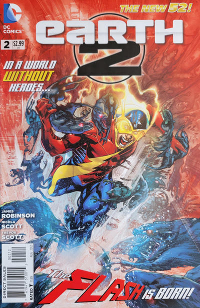 Cover for Earth 2 (DC, 2012 series) #2 [Second Printing]