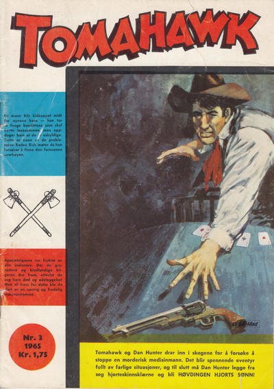 Cover for Tomahawk (Serieforlaget / Se-Bladene / Stabenfeldt, 1965 series) #3/1965