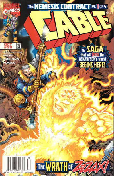 Cover for Cable (Marvel, 1993 series) #59 [Newsstand]