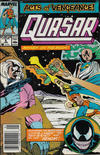 Cover for Quasar (Marvel, 1989 series) #6 [Newsstand]