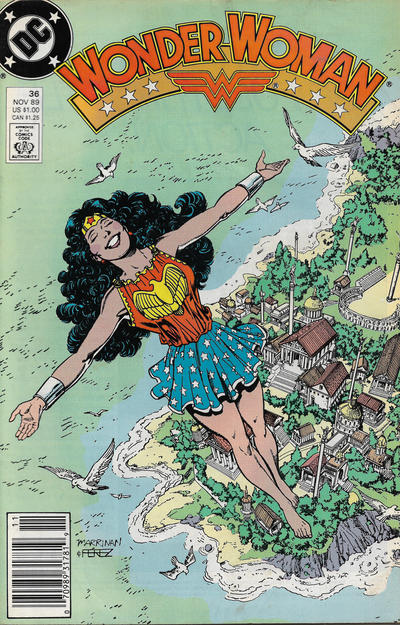 Cover for Wonder Woman (DC, 1987 series) #36 [Newsstand]