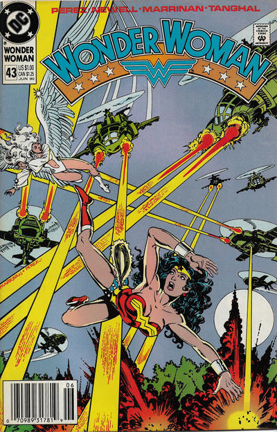 Cover for Wonder Woman (DC, 1987 series) #43 [Newsstand]