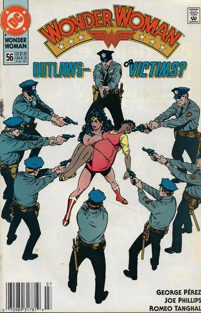 Cover for Wonder Woman (DC, 1987 series) #56 [Newsstand]