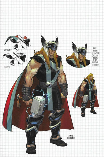 Cover for Thor (Marvel, 2020 series) #3 (729) [Third Printing - Unknown Comics / Street Level Hero Exclusive - Nic Klein Virgin Art]