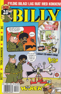 Cover Thumbnail for Billy (Hjemmet / Egmont, 1998 series) #20/2002