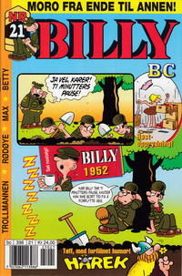 Cover Thumbnail for Billy (Hjemmet / Egmont, 1998 series) #21/2002