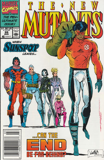 Cover for The New Mutants (Marvel, 1983 series) #99 [Mark Jewelers]