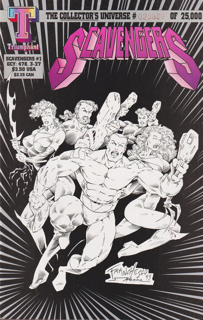 Cover for Scavengers (Triumphant, 1993 series) #1 [Limited Edition (white)]