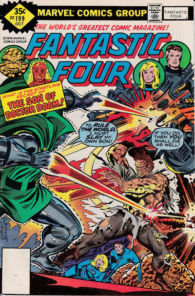 Cover for Fantastic Four (Marvel, 1961 series) #199 [Whitman with Month]