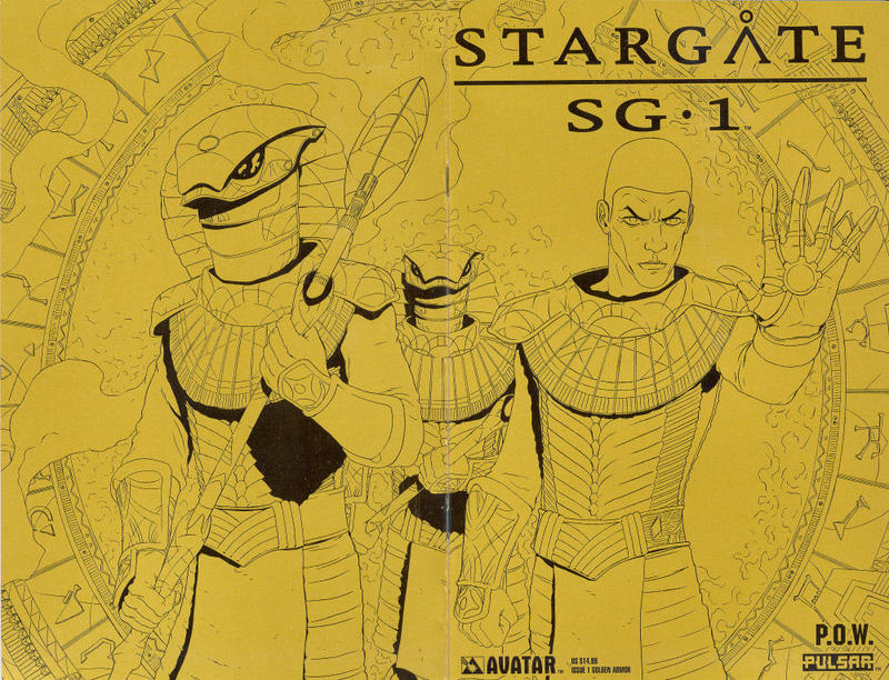 Cover for Stargate SG-1 POW (Avatar Press, 2004 series) #1 [Golden Armor]