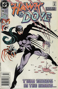 Cover Thumbnail for Hawk and Dove (DC, 1989 series) #14 [Newsstand]