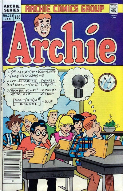 Cover for Archie (Archie, 1959 series) #333 [Canadian]
