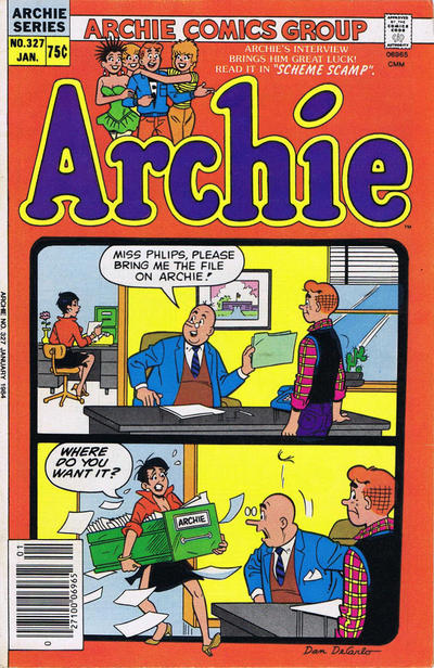 Cover for Archie (Archie, 1959 series) #327 [Canadian]