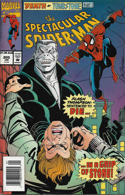 Cover for The Spectacular Spider-Man (Marvel, 1976 series) #205 [Australian]