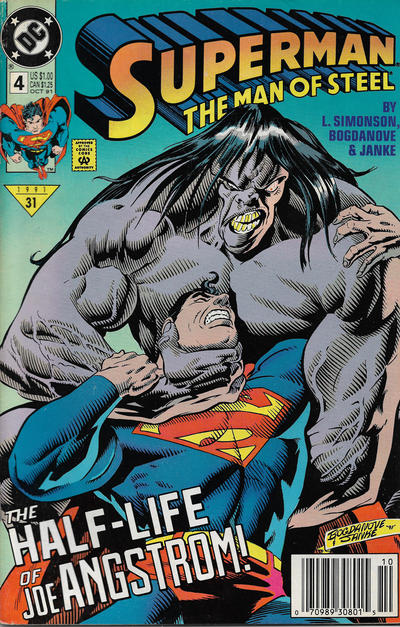 Cover for Superman: The Man of Steel (DC, 1991 series) #4 [Newsstand]