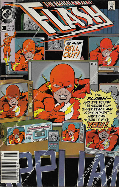 Cover for Flash (DC, 1987 series) #38 [Newsstand]