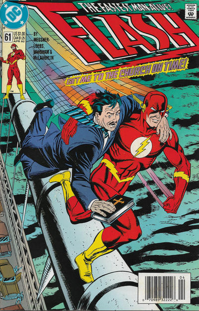 Cover for Flash (DC, 1987 series) #61 [Newsstand]