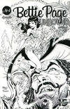 Cover for Bettie Page: Unbound (Dynamite Entertainment, 2019 series) #4 [FOC Incentive B&W Cover]