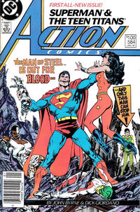 Cover for Action Comics (DC, 1938 series) #584 [Canadian]