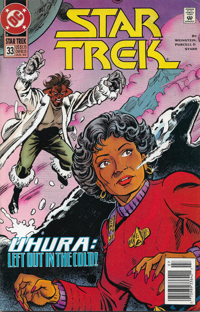 Cover for Star Trek (DC, 1989 series) #33 [Newsstand]