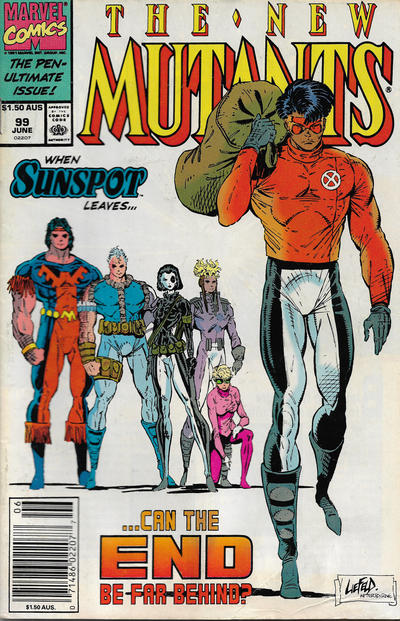 Cover for The New Mutants (Marvel, 1983 series) #99 [Australian]