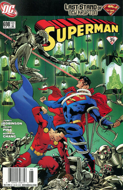 Cover for Superman (DC, 2006 series) #698 [Newsstand]