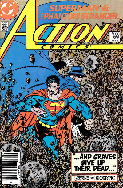 Cover for Action Comics (DC, 1938 series) #585 [Canadian]